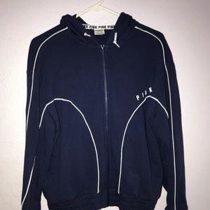 Pink Vs navy blue sweater